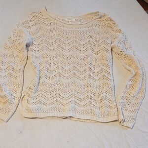Maurices Cream Open-Knit Women's Sweater